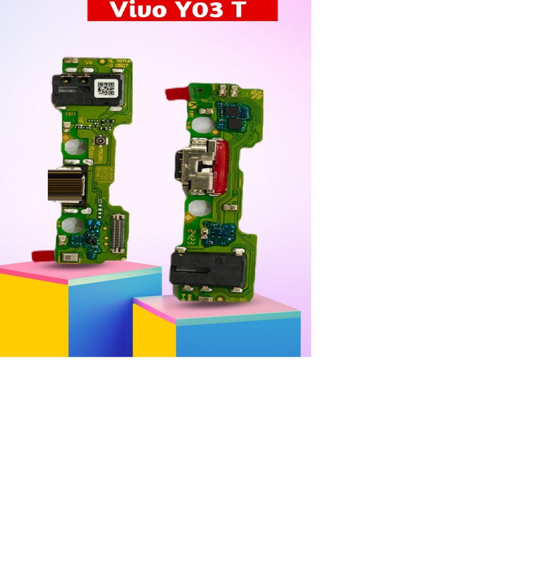 Vivo Y03T Charging Port Connector Board Flex by Zeespares.in Vivo Y03T Charging Port Connector Board Flex by Zeespares.in